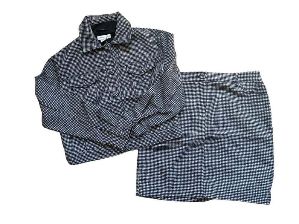 Cupcakes and Cashmere Wool Blend Houndstooth 2 piece Jacket & Skirt Set-NWT